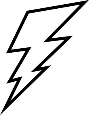 Lightning Bolt Outline Lightning Bolt Tattoo, Lightning Tattoo, Bolt Tattoo, Outline Images, Ribbon Skirt, Skirt Ideas, Flash Tattoo Designs, Arm Band Tattoo, Making Stuff