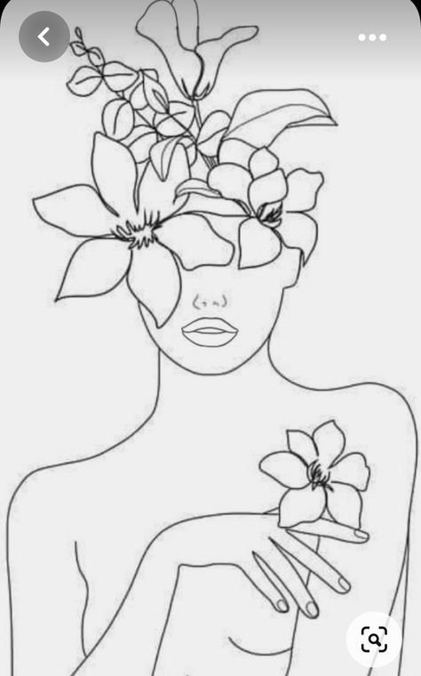 Easy Woman Drawing, Line Art Drawings Easy, Traceable Drawings, Face Line Drawing, Line Art Design, Tableau Art, Outline Art, Paint And Sip, Diy Art Painting