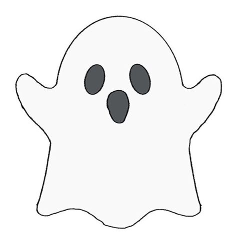 Cartoon Ghost Drawing, Ghost Drawing Easy, Draw A Ghost, Anime Ghost, Cartoon Ghost, Halloween Crafts Preschool, Ghost Drawing, Tree Drawings Pencil, Homemade Stickers