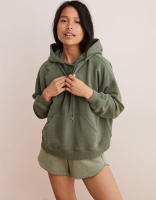 Aerie Distressed Hoodie by Super soft sweatshirt fabric for fleece of mind! | Shop the Aerie Distressed Hoodie and check out more at AE.com. Weekend Sweatshirt, Distressed Hoodie, Hoodies For Women, Free Jeans, Cute Graphic Tees, Sweatshirt Fabric, Eclectic Fashion, Quarter Zip Sweatshirt, Cozy Sweatshirts