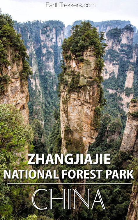 Zhangjiajie China. A tour of the National Forest Park and scenery that inspired Avatar. Zhangjiajie China, Zhangjiajie National Forest Park, Mountain China, Tianmen Mountain, China Travel Guide, Explore China, Zhangjiajie, Visit China, Pisgah National Forest