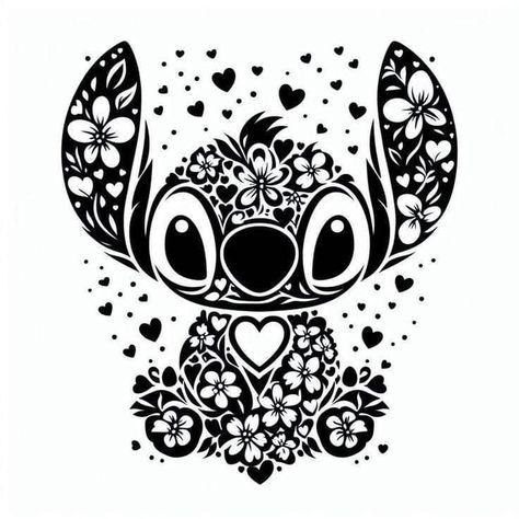 Disney Silhouette Art, Stitch Coloring Pages, Disney Free, Idee Cricut, Floral Svg, Funny Disney, Stitch Cartoon, Cricut Craft Room, Disney Stitch