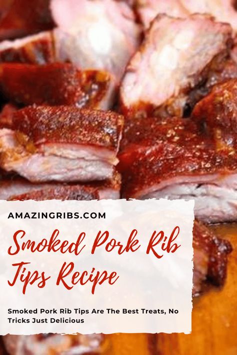 Smoked Rib Tips, Rib Tips Recipe Grill, Pork Rib Ends Recipe, Bbq Rib Tips, Rib Tips Recipe Crockpot, Pork Tips Recipes, Rib Ends Recipe, Baked Boneless Pork Ribs, Pork Rib Tips Recipe