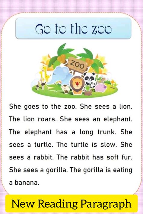 Reading paragraph worksheets for preschool and kindergarten Paragraph For Reading Practice, Reading For Beginners Worksheets, Reading Paragraph For Grade 1, Reading Paragraph, Simple Paragraph, Small Paragraph, Paragraph Worksheets, Reading For Kids, Reading Fluency Passages