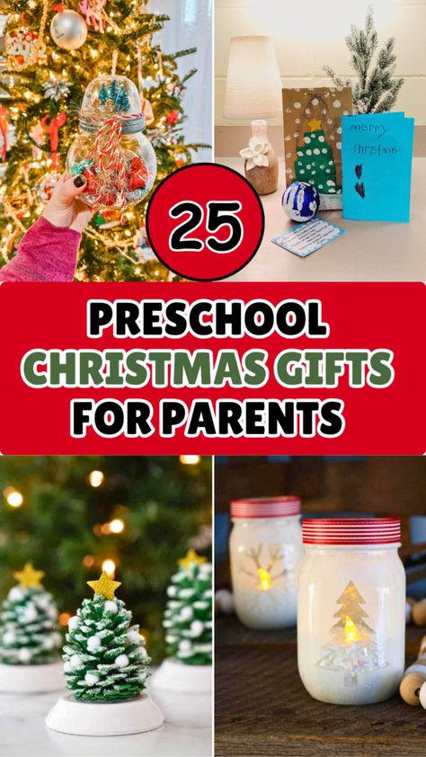 Preschool Christmas Craft Parent Gift, Kid Christmas Crafts For Parents, Easy Keepsake Christmas Crafts For Kids, Christmas Craft Ideas For Kids To Give To Parents, Preschool Christmas Gift To Parents, Holiday Preschool Gifts For Parents, Winter Gift For Parents From Kids, Preschool Parents Christmas Gift, Kindergarten Parent Christmas Gift Ideas