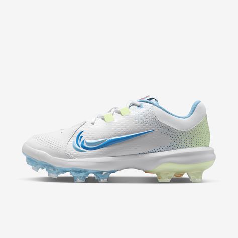 Softball Cleats Metal, Nike Softball Cleats, Drummer Humor, Softball Aesthetic, Softball Things, Softball Photos, Softball Shoes, Softball Season, Softball Training