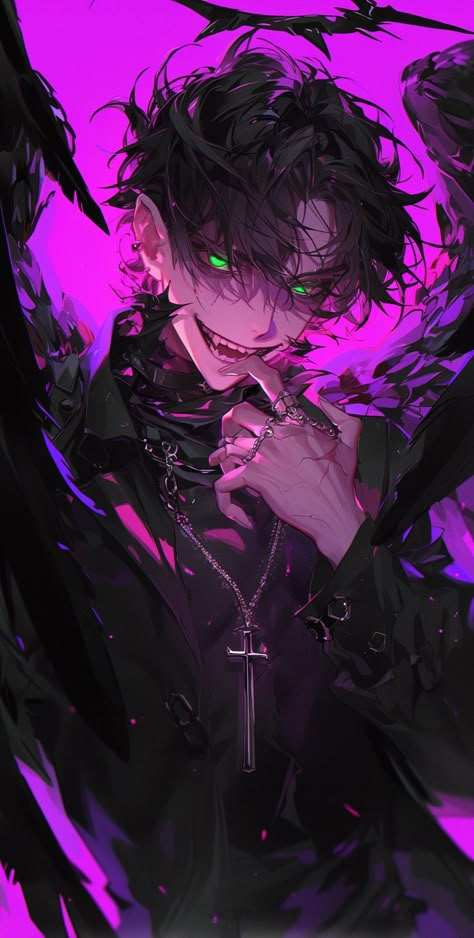 Grim Reaper Character Design Male, Evil Anime Boy, Hot Male Characters, Anime Boy Character, Evil Emperor, Guy Character, Animated People, Demon Book, Anime Handsome