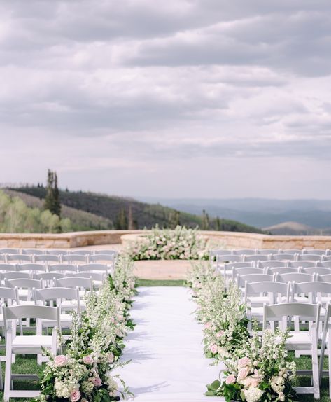 Lively Gorgeous Pink & White Ceremony Floral - Aislemarkers & Altar - Intimate Spring Mountain Wedding in Park City Snapdragons Wedding, Snapdragon Wedding, Floral Hedge, Blush Spray Rose, Spring Mountain Wedding, Montage Deer Valley, White Delphinium, Flower Hedge, White Ceremony