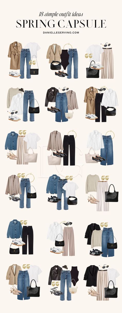 Capsule Wardrobe Women, Capsule Wardrobe Outfits, Fashion Capsule Wardrobe, Classic Style Outfits, Spring Work Outfits, Spring Capsule, Spring Capsule Wardrobe, Capsule Outfits, Wardrobe Outfits