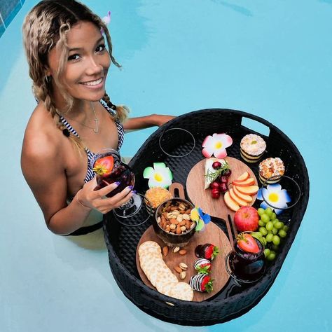 Floating Pool Tray, Pool Tray, Floating Bar, Floating Drink Holder, Breakfast Tray, Serving Table, Hot Tubs, Pool Patio, Party Guests