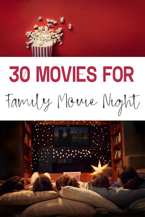 Is anyone else at the point that saying “who wants to watch a movie?” has lost any excitement? I think my kids have watched more tv in the past 6 weeks than they have the past 6 years. I used to get kids that would jump for joy for a movie on a Friday night to a bunch of “ughhhhh no thanks” when I mention a movie… the tv is losing it’s luster for sure. If you’re looking for fun family movies to watch, to get the kids back to the couch, we’ve got a list of 30 non cartoon movies to try! Movies To Watch With Family List, Family Night Movies, Pg Movies To Watch, Home Movie Night Aesthetic, Good Movies For Teens, Movie Night For Kids At Home, Good Movies To Watch With Friends, Movie Night Movies List, Movies To Watch Family