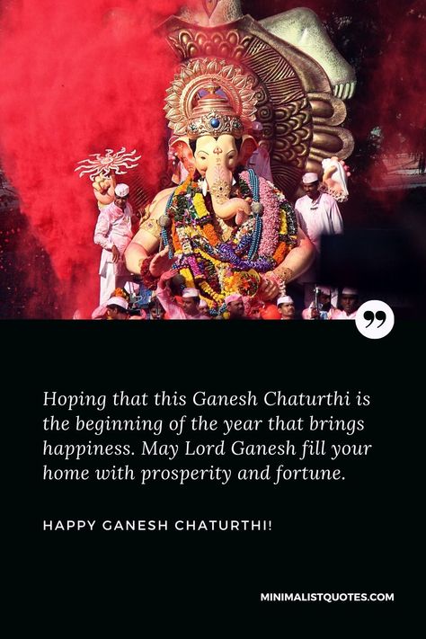 Ganesh Chaturthi Quotes, Happy Ganesh Chaturthi Wishes, Hindu Festival, Family Forever, Happy Ganesh, Happy Ganesh Chaturthi, Hindu Festivals, Blessed Quotes, Knowledge Quotes