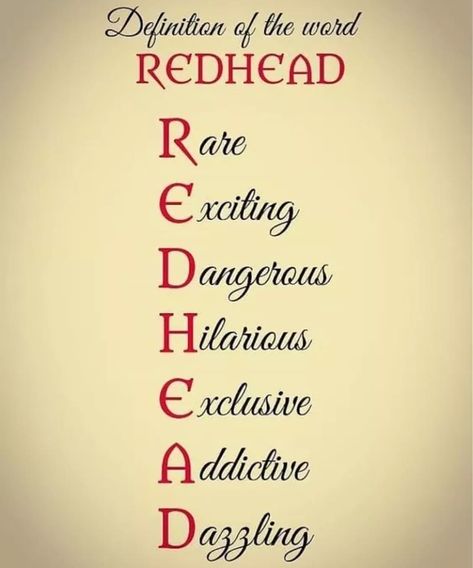 Would you agree? #redhead #redhair #redheadsdoitbetter #redheadsofinstagram #redheadshavemorefun #naturalredhead #redheadedbeauty… Red Head Quotes, Redhead Memes, Ginger Quotes, Red Hair Quotes, Redhead Facts, Redhead Funny, Redhead Quotes, Redhead Art, I Love Redheads