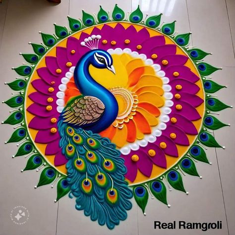 Rangoli Big Designs, Pongal Rangoli Design, Onam Pookalam, Rangoli Designs For Competition, Rangoli Designs Videos, Easy Rangoli Designs Videos, Cloth Painting, Simple Rangoli Designs Images, Big Rangoli