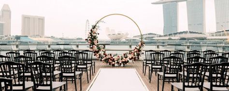 Top 10 Unique Wedding Venues in Singapore | The Wedding Vow Wedding Singapore, Rooftop Wedding Venue, Marriage Pictures, Singapore Wedding, Hotel Ballroom, Moment Photography, Yacht Wedding, Unique Wedding Photos, Waterfront Wedding