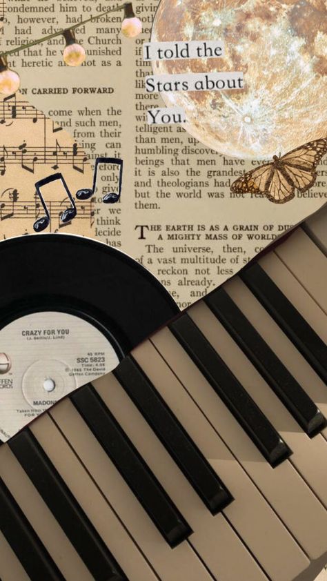 #music #vinatge #aesthtic #collage Collage Wall Prints Music, Elizabethcore Aesthetic, Landing Ideas, Dark Music, Music Bedroom, Music Wallpapers, Dream Collage, Vintage Scrapbook Paper, Music Magic