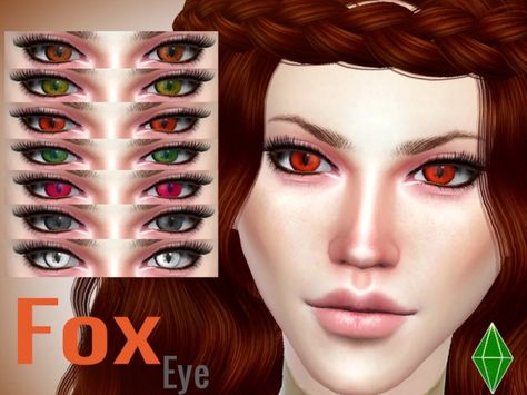 The Sims Resource: Fox Eye by LJP-Sims • Sims 4 Downloads Cc Eyes, Sims 4 Cc Eyes, Fox Eyes, Sims 4 Cc Makeup, Sims 4 Cc Skin, Fox Face, Queen Makeup, Sims 4 Downloads, Sims Four