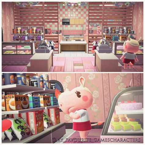 Happy Home Paradise Merengue, Dessert R & D Dept Animal Crossing, Merengue Acnh House, Animal Crossing Dessert Shop, Acnh Merengue House, Acnh Dessert Shop, Acnh Merengue Yard, Merengue Animal Crossing, Dessert Animals