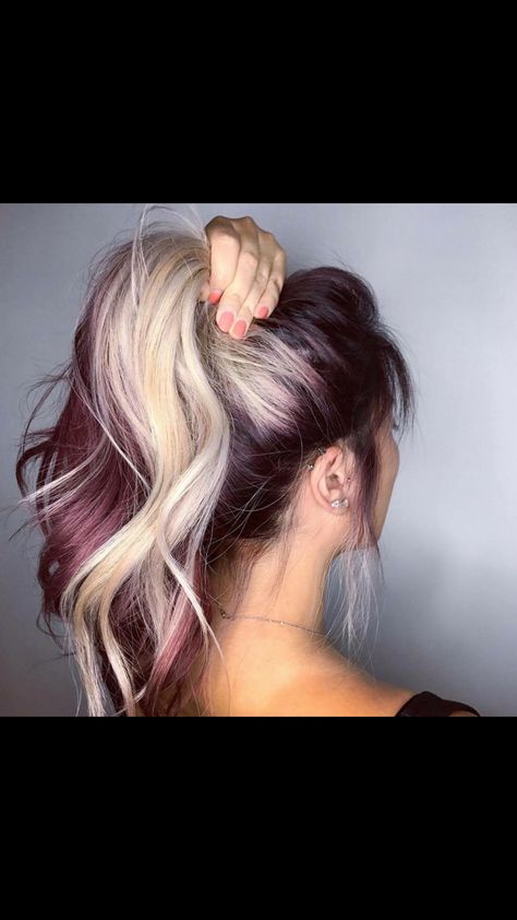 Love this color. Highlights Blonde Hair, Peekaboo Hair Colors, Blonde Hair With Lowlights, Blonde Hair With Pink Highlights, Blonde Hair With Roots, Hair With Lowlights, Pink Blonde Hair, Blonde Hair Brown Eyes, Haircuts For Medium Length Hair