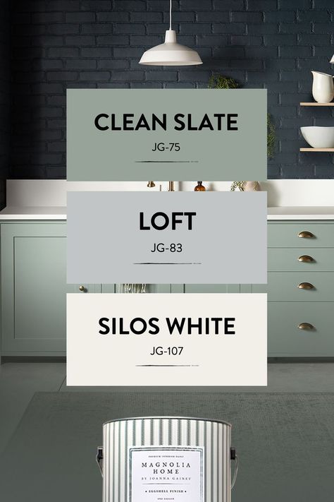 If you’re looking to use bold paint colors in your space and aren’t sure what to pair them with, explore this hand-selected palette of shades that complement Coffee Nook and Clean Slate. Explore all 150 timeless colors online. Bold Kitchen Colors, Joanna Gaines Paint, Bold Paint Colors, Bold Kitchen, Dark Paint Colors, New House Bathroom, Blue Gray Paint, Dining Room Remodel, Coffee Nook