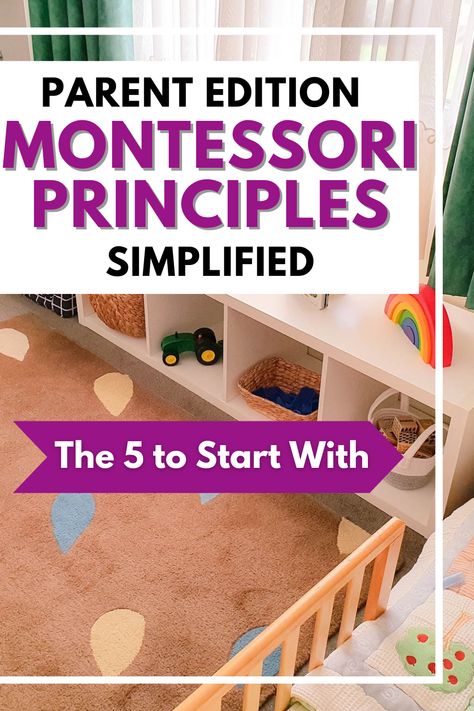 Key Montessori Principles to start with when doing Montessori at home. Sensitive period, Follow the child, and more are explained in this easy parent edition. Starting Montessori At Home, Montessori Principles, Montessori At Home, Montessori Environment, Montessori Playroom, Old Key, Montessori Education, University Studying, Maria Montessori