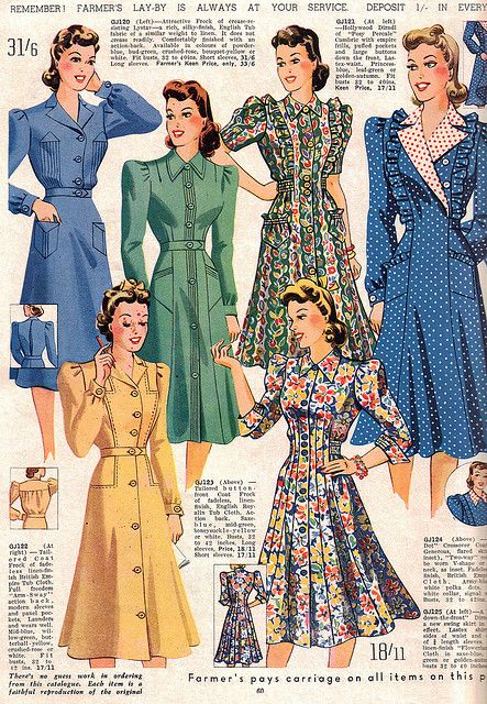 Farmer's Fashion Book Autumn & Winter 1941 #3 | Flickr - Photo Sharing! 1941 Fashion Women, Farmer Fashion, 40s Mode, Forties Fashion, 1940s Outfits, 1940's Fashion, Fashion 1940s, 20th Century Fashion, Fashion Book