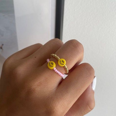 Rings Aesthetic, Girly Jewelry, Smiley Face, Christmas List, Smiley, Enamel Pins, Christmas