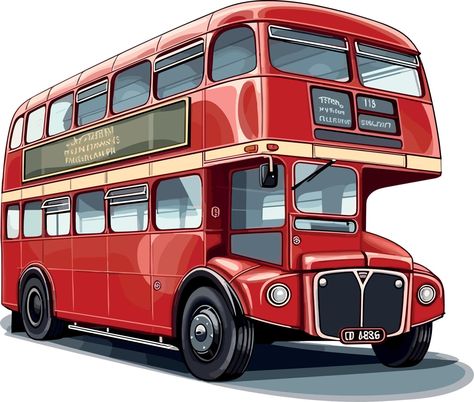 Illustration of Red London Bus Vector Cartoon Clipart Bus Illustration, Cartoon Clipart, Red Bus, London Bus, Vector Cartoon, Cartoon Clip Art, Vector Art, Digital Art, Clip Art