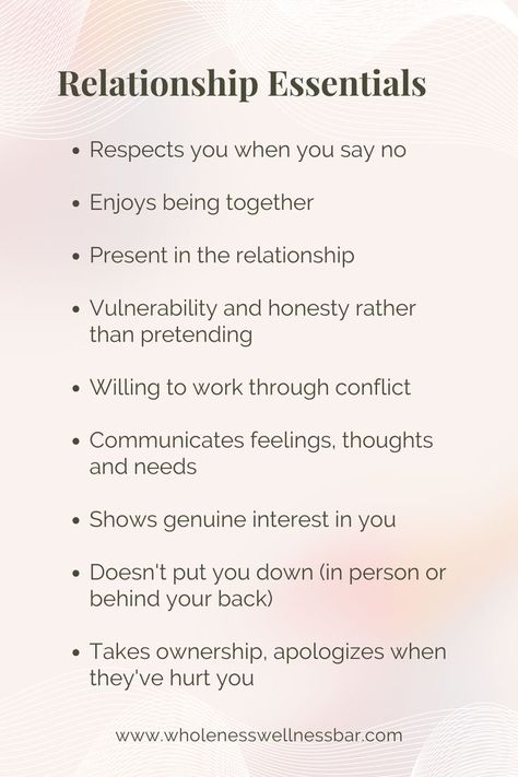 What are some must haves for you in a relationship? 💖 It may look different for each of us but we all have non-negotiables when it comes to how we want to be treated in a relationship. From respect to honesty, these key elements contribute to a strong and lasting bond. Don't settle for less! 🖱 Click to find out how you can gain these in your relationships! ✨ #relationshipgoals #healthylove #couplegoals #healthyrelationshipadvice #relationshippsychology #relationshipquestions #relationshiptips Healthy Boundaries Relationships, Being True To Yourself, Social Emotional Activities, Better Relationship, Relationship Lessons, Relationship Advice Quotes, Relationship Psychology, One To One, Relationship Questions