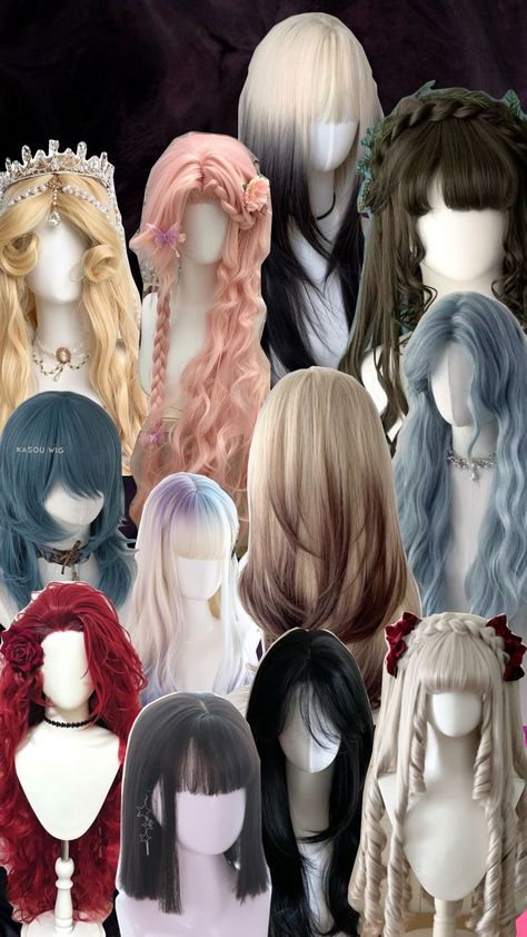 Another wig because I love them 💖 Kawaii Wig, Wig Design, Wigs, I Love, Pins, Quick Saves