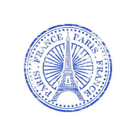 Paris Stamp, Stamp Illustration, About Paris, Study Time, Rubber Stamp, Rubber Stamps, Paris France, Peace Symbol, Eiffel Tower