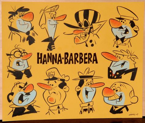 Patrick Owsley Cartoon Art and More!: January 2010 Cartoons 50s, Hanna Barbera Characters, Hanna Barbera Cartoons, Old School Cartoons, Mid Century Illustration, Retro Cartoons, Hanna Barbera, Old Cartoons, Classic Cartoons