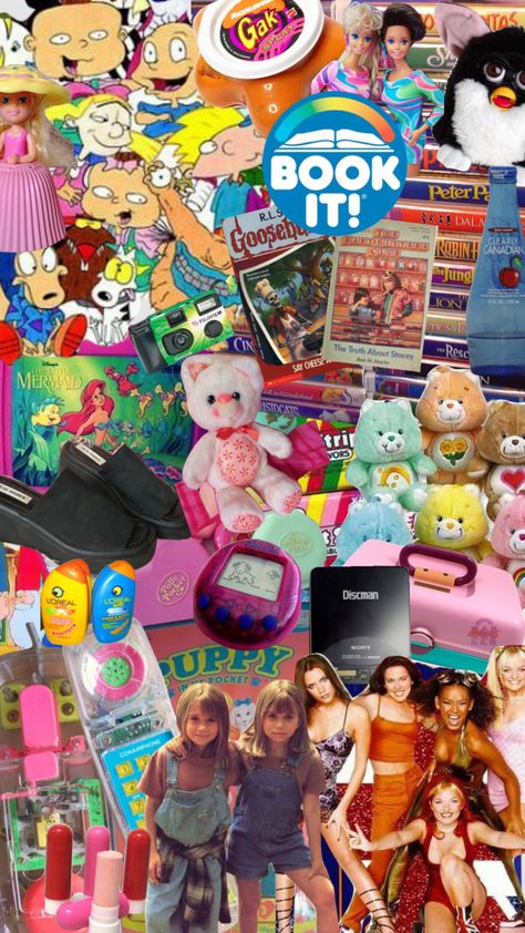 #90s #90svibe #collage #retro #childhood #90saesthetic #fun #toys #wild #nostalgia 90s Nostalgic Aesthetic, 90s Kid Aesthetic, 90s Nostalgia Aesthetic, Object Collage, 90s Toys Nostalgia, 1990s Childhood, Nostalgia Wallpaper, 00s Party, 2000s Pop Culture