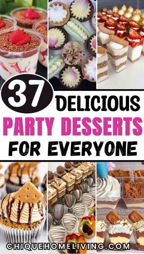 Looking to impress your guests with irresistible sweet treats? Check out these 34 mouth-watering party dessert ideas that are perfect for any celebration! From decadent chocolate brownies and mini cheesecakes to fruity tarts and creamy mousse cups, this list has something for everyone. Whether you’re hosting a birthday bash, holiday gathering, or a casual get-together, these easy-to-make desserts are sure to be a hit.