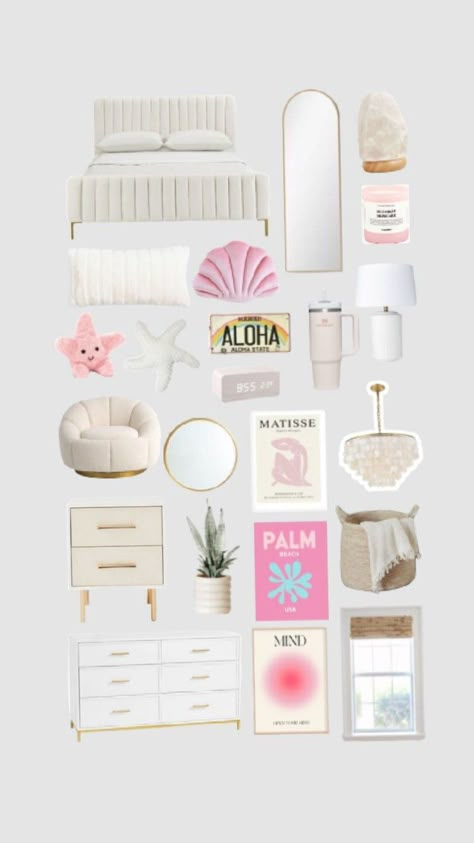 #preppy room 🪩✨️🌊 Room Ideas Beachy, Beachy Bedroom Ideas, Girls Lounge, Room Preppy, Preppy Bedroom Decor, Room Wishlist, Beachy Bedroom, Beach Themed Bedroom, Ocean Room