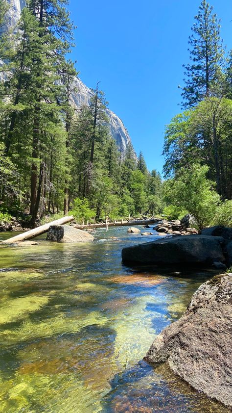 Yosemite Aesthetic, Nature Aesthetic Pictures, Creek Aesthetic, A Breath Of Fresh Air, Pretty Landscapes, Breath Of Fresh Air, Nature Aesthetic, Pretty Places, Travel Aesthetic