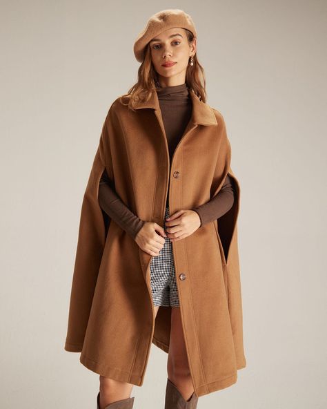 Poncho coat cape