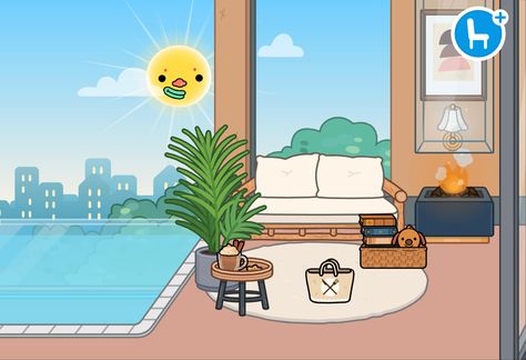 Toca Boca Swimming Pool Ideas, Second Floor Balcony Ideas, Toca Boca Room Ideas Pool, Toca Boca Room Ideas Modern Mansion Pool, Toca Boca Pool Ideas Modern Mansion, Toca Boca Pool Ideas, Second Floor Balcony, Free House Design, Mansion Designs