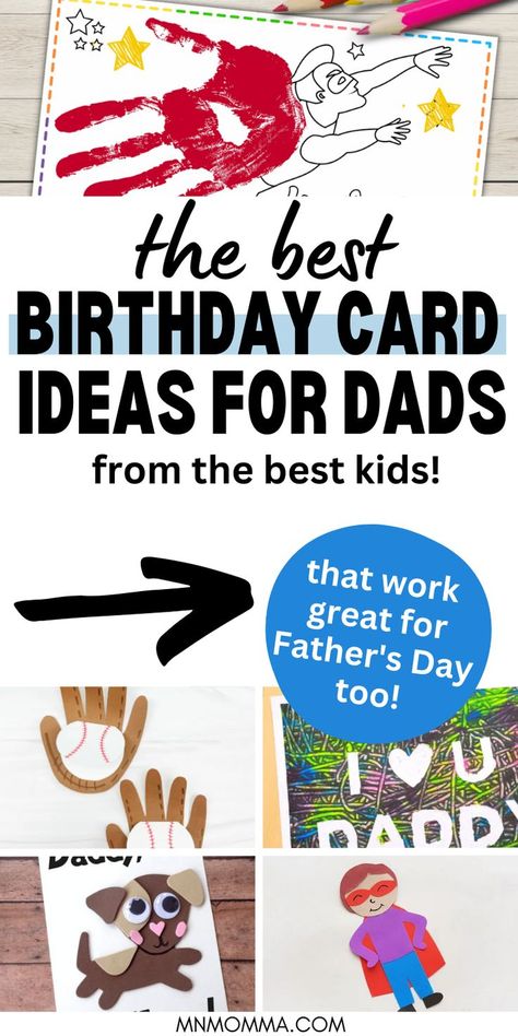 Great Handmade Cards for dads birthday from his kids Diy Daddy Birthday Card, Toddler Craft For Daddy Birthday, Kids Craft For Dads Birthday, Diy Birthday Card From Baby, Home Made Birthday Cards For Dad, Diy Birthday Card For Dad From Toddler, Birthday Card From Toddler To Dad, Kids Crafts For Dads Birthday, Birthday Card From Baby To Daddy