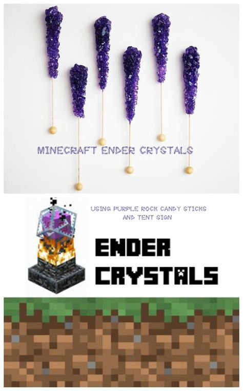 Ender Crystals, Minecraft Enderman, Minecraft, Minecraft Party, Minecraft Birthday, Minecraft Enderman Birthday, Minecraft Enderman Party, Minecraft Enderman Decoration, Minecraft Enderman Pinata Minecraft Dort, Diy Minecraft Birthday Party, Minecraft Diy, Minecraft Enderman, Minecraft Party Decorations, Minecraft Food, Minecraft Theme, Diy Minecraft, Minecraft Birthday Party