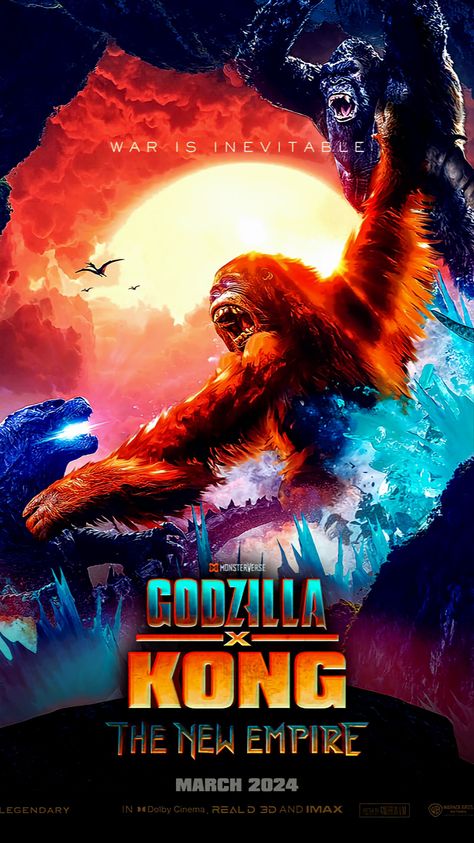 Empire Movie, Empire Wallpaper, Godzilla Kong, Godzilla Franchise, Godzilla X Kong, Film Thriller, Latest Hollywood Movies, Kong Godzilla, Legendary Pictures