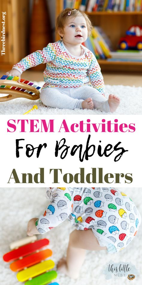 Stem Activities For Toddlers, Easy Stem Activities, Toddler Stem, Activities For Babies, Easy Stem, What Is Stem, Steam Activity, Science For Toddlers, Learning Development