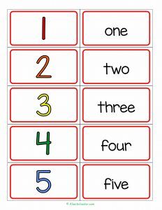 Math Printable Cards. Numbers And Their Words Number Cards Printable, Free Printable Numbers, Number Flashcards, Flashcards For Kids, Math Printables, Number Words, Printable Flash Cards, Printable Numbers, Matching Activity