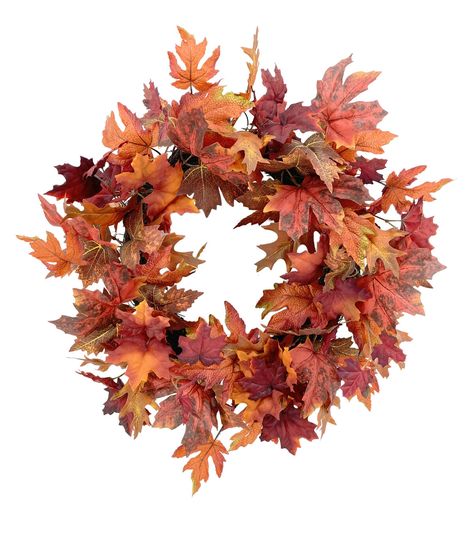 Decorate Your Home with the 24" Fall Red & Orange Maple Leaves Wreath by Bloom RoomAdd a touch of autumn to your home decor with the 24" Fall Red & Orange Maple Leaves Wreath by Bloom Room This beautiful wreath features vibrant red and orange maple leaves that are perfect for the fall season The wreath measures 24 x 24 x 5 inches and is made of polyester and pe materials that are built to lastProduct DetailsDimensions: 24 x 24 x 5 inchesMaterial: Polyester, PE Maple Leaf Wreath, Glamorous Decor, Leaves Wreath, Cozy Fall Decor, Cotton Wreath, Fall Decor Ideas, Red And Orange, Maple Leaves, Autumn Wreaths