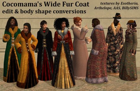 Sims 4 Eastern European Cc, Sims 2 Medieval Cc, Sims 4 Scottish Cc, Sims 4 Coat Cc, Medieval Hairstyles, Sims Medieval, Sims Games, The Sims 4 Packs, Sims House Design