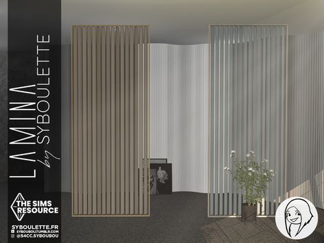 Sims 4 Wall Divider, Sims 4 Divider, Sims 4 Cc Wall Divider, Sims 4 Cc Room Divider, Sims 4 Room Divider, Sims 4 Cc Divider, Sims 4 Architecture Cc, Mirror Wall Panel, Furniture Cc