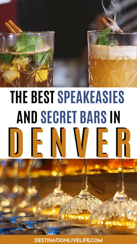 Denver Speakeasy, Baecation Ideas, Denver Colorado Vacation, Denver Travel Guide, Denver Bars, Speakeasy Bars, Denver Vacation, Hidden Bars, Denver Restaurants