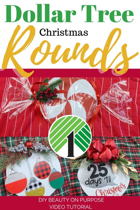 Dollar Tree Christmas Crafts, Dollar Tree Christmas Diy, Wooden Xmas Trees, Hanger Christmas, Door Hanger Christmas, Christmas Clock, Store Hacks, Easy Christmas Wreaths, Dollar Tree Christmas