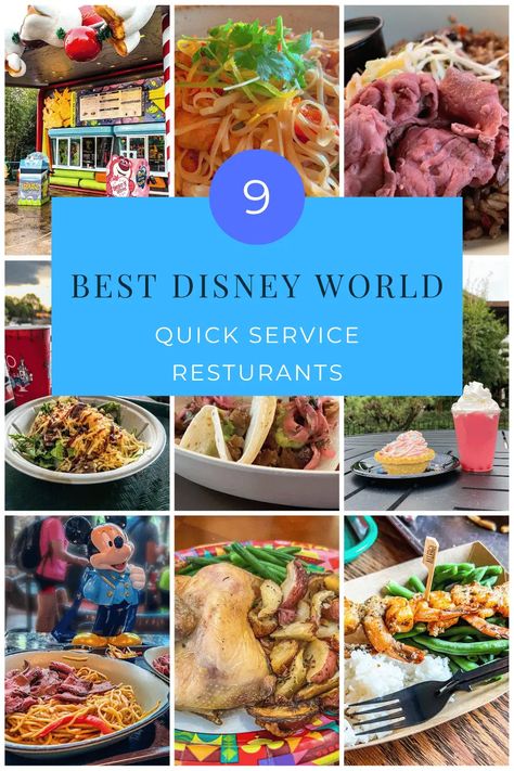 Find the best quicke service dining across Disney World parks and resorts. Aren't sure what quick service is? We'll explain that too! via @www.pinterest.com/secondstogo0224 Disney Quick Service Restaurants, Disney Meal Plan, Disney World Food 2023, Disney Dining Plan 2024 Snacks, Disney World Food 2024, Best Quick Service Disney World, Quick Service Disney World, Disney World Cheap, Disney November