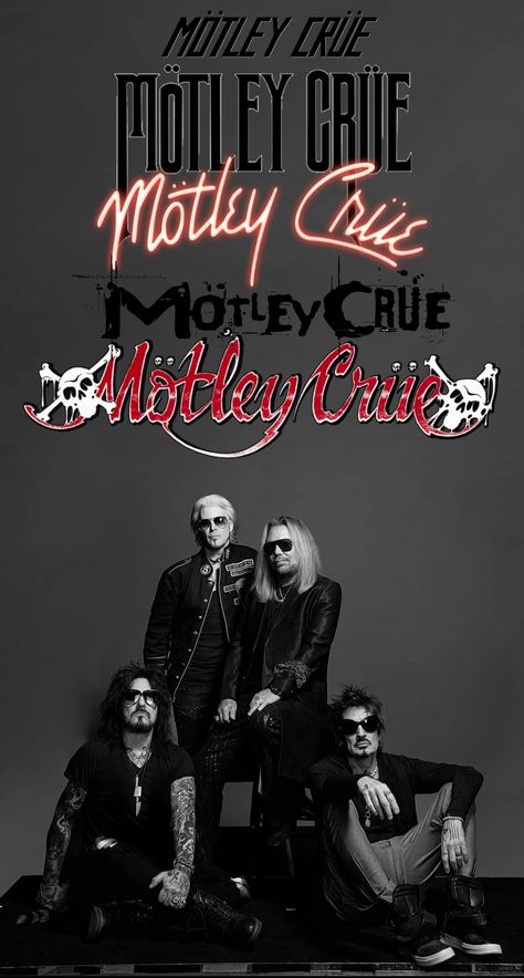 Mötley Crüe wallpaper iPhone world tour 2023 crue heads Motley Crue Album Covers, Motley Crue Wallpaper Iphone, Motley Crue Wallpaper, Motley Crue Logo, Hard Rock Aesthetic, Motley Crue Poster, Kiss Album Covers, Motley Crue Albums, Metal Lords